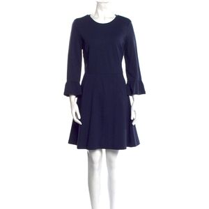 NEW Kate Spade New York Dark Navy-Blue Broome Street Fit & Flare Dress L NWT